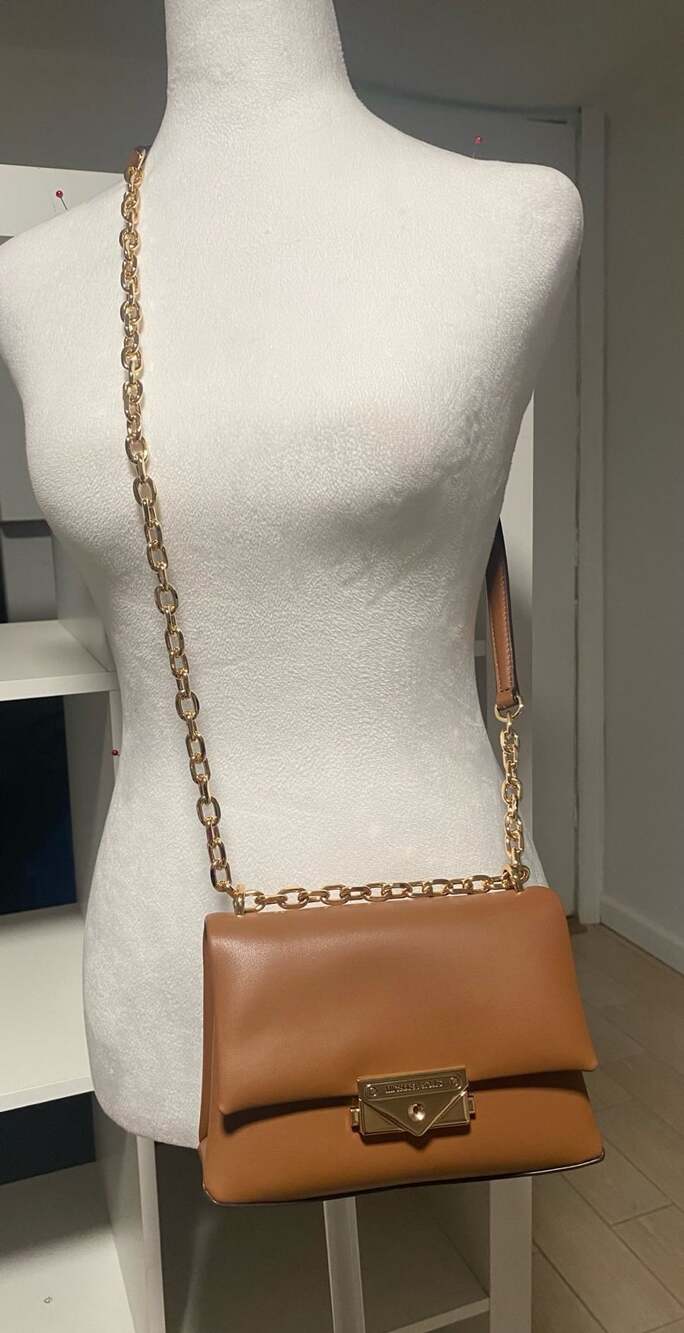 Michael Kors Cece Shoulder Bag Brown Leather